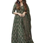 Women Printed Flared A-Line Kurta with Pant and Dupatta Suit Set | Kurta Set
